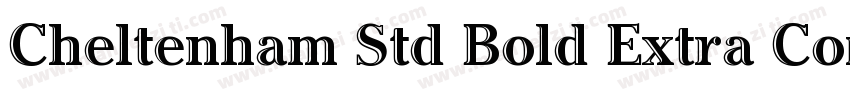 Cheltenham Std Bold Extra Condensed字体转换
